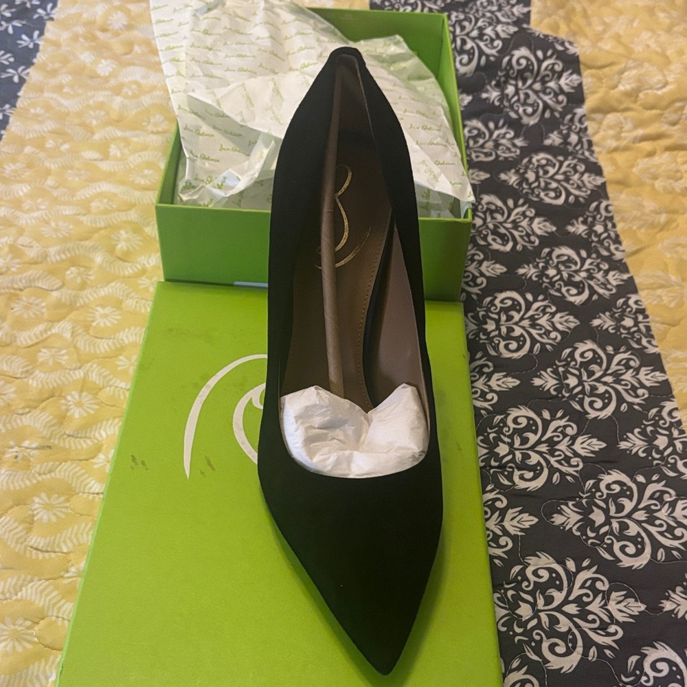 Elegant Black Suede Women's Shoes